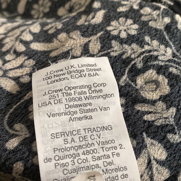 J.Crew XS Prairie Floral Drapey Button-Up Top - Picture 13 of 13